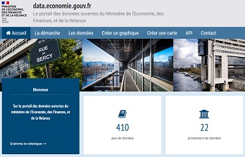 Portail des données ouvertes du Ministère de l'économie